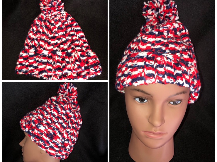 A. New England Patriots tossle hat